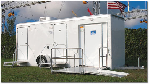 ADA Compliant Handicapped Restroom Trailer Rentals in Vestal, New York (NY).