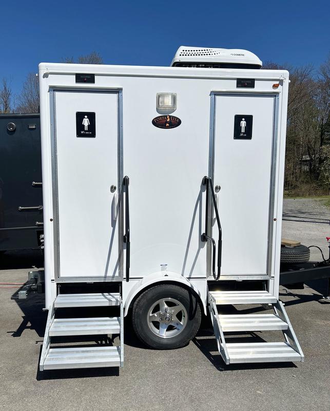 Long Term, 2 Stall Restroom Trailer Rental With Men's & Women's Rooms