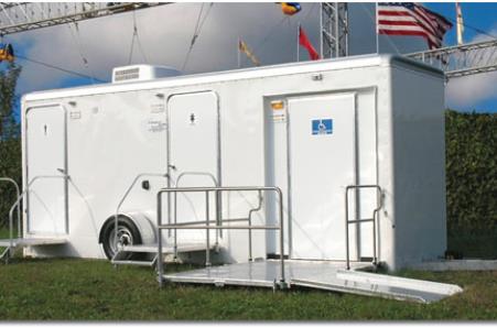 Cape Coral Bathroom/Shower Trailer Rentals in Cape Coral, Florida.